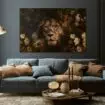 100x150 / 80x120 / 60x90cm -  Exclusive - KRUGER - Dieren - A Lion's Portrait Leeuw - Glasschilderij - meubelboutique.nl