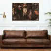 100x150 / 80x120cm (liggend) - Exclusive - Nachtwacht - Glasschilderij - meubelboutique.nl